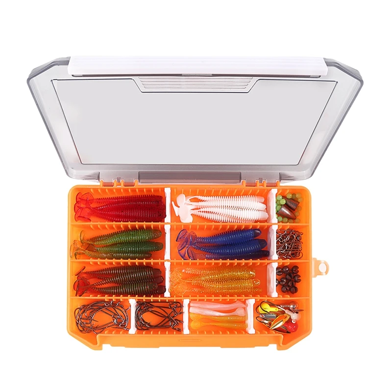 

Artificial Fishing Lure Soft Lure Set Mixed Universal Assorted Fishing Baits For Saltwater And Freshwater With Tackle