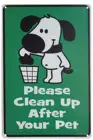 Милая надпись без собак, пожалуйста, очистите питомца, укажите собаку, металлические ярдовые знаки, знаки панцирного бордюра для питомцев, разрешено