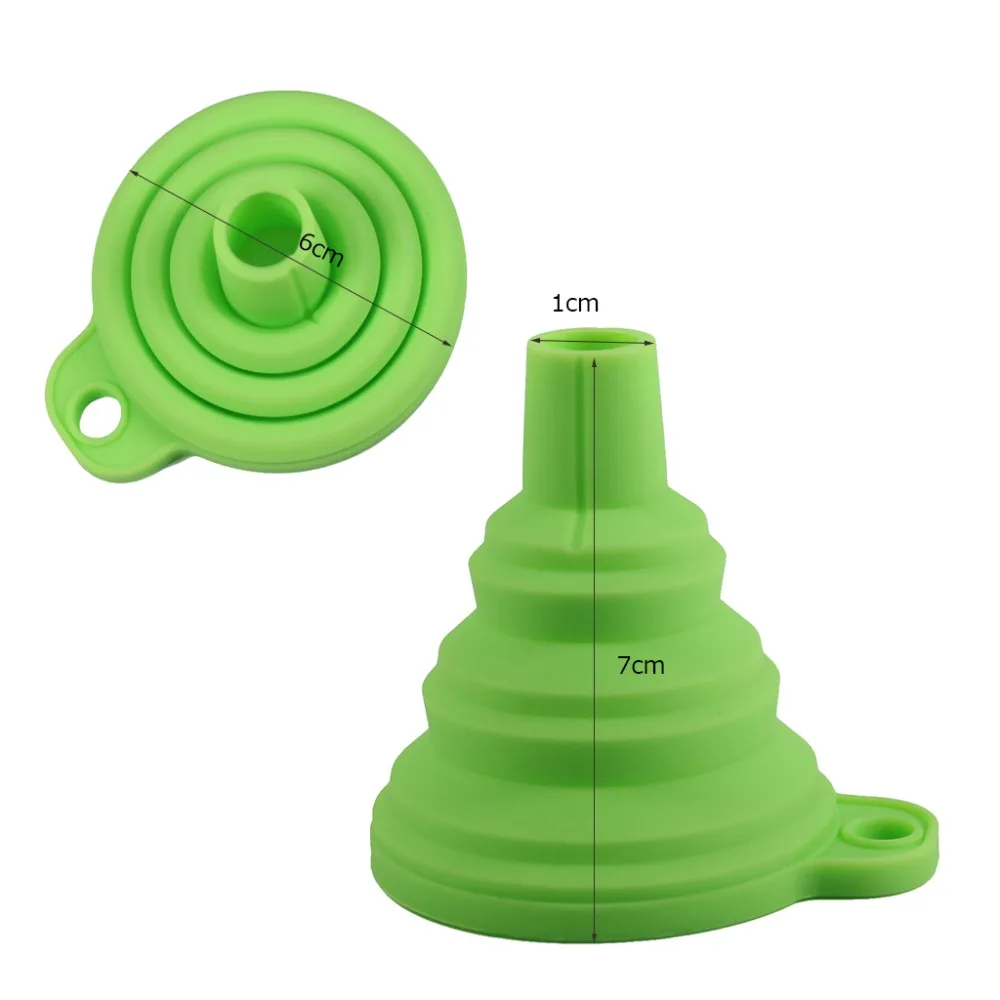

Silicone Gel Foldable Collapsible Style Funnel Hopper Kitchen cooking tools