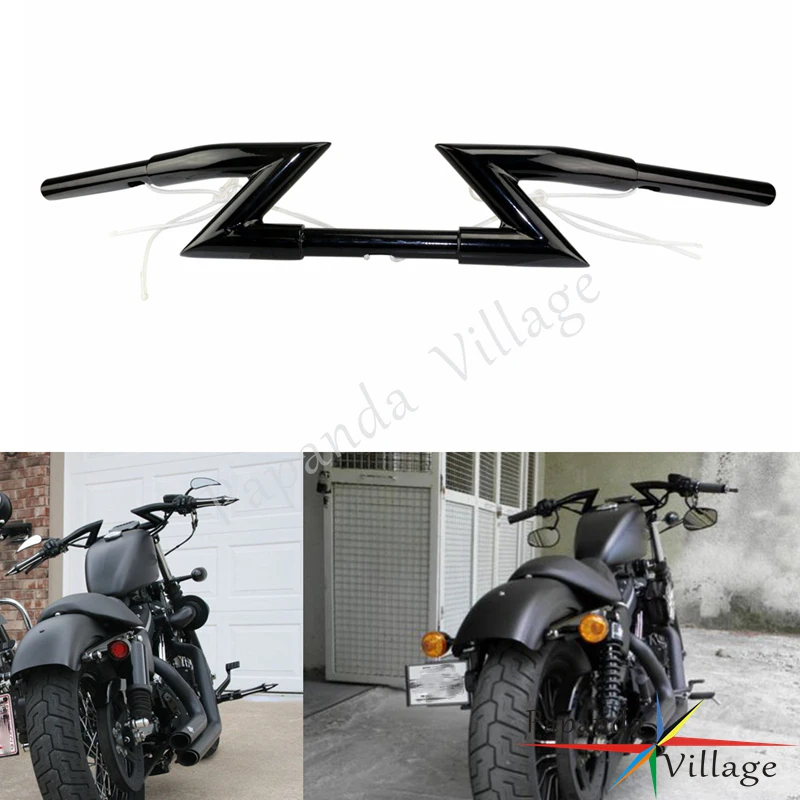 Мотоциклетный руль Papanda 1 дюйм Z стержни для Harley Softail Dyna XL Sportster Chopper Bobber Triumph|Руль