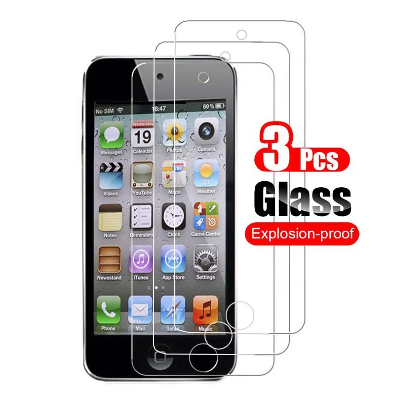 

3Pcs For Apple iPod Touch 5 6 7 Tempered Glass Screen Protector For iPod Touch 5 Touch 6 Touch 7 Glass Protective Film