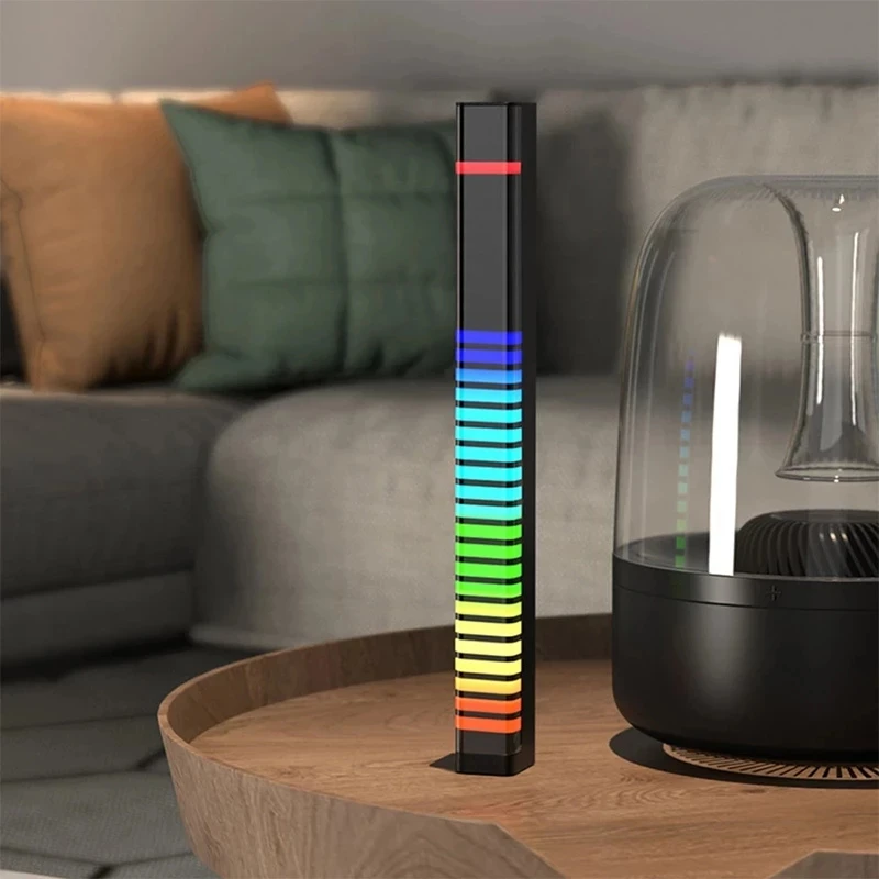 3D Звуковое управление дисплей пикап Ритм Светильник RGB музыка окружающий