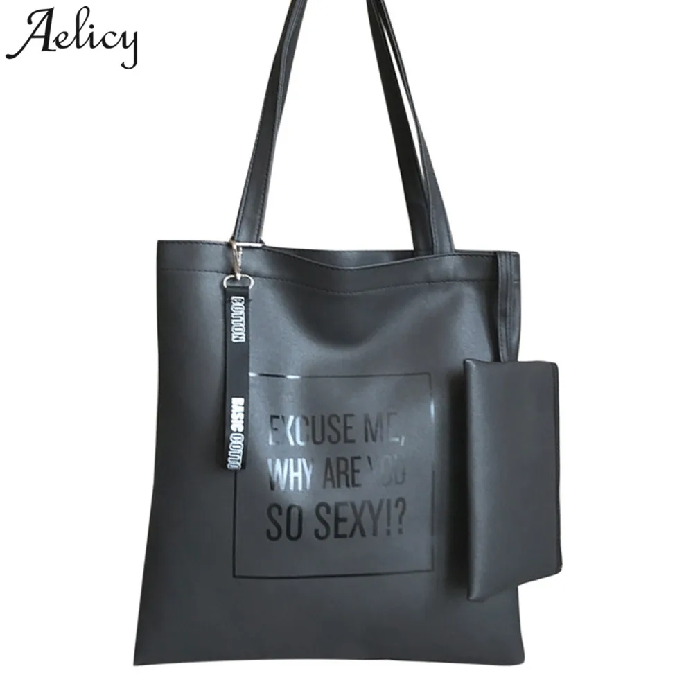 Aelicy женская сумка с ручкой 2 шт./компл. мессенджер на плечо из искусственной кожи