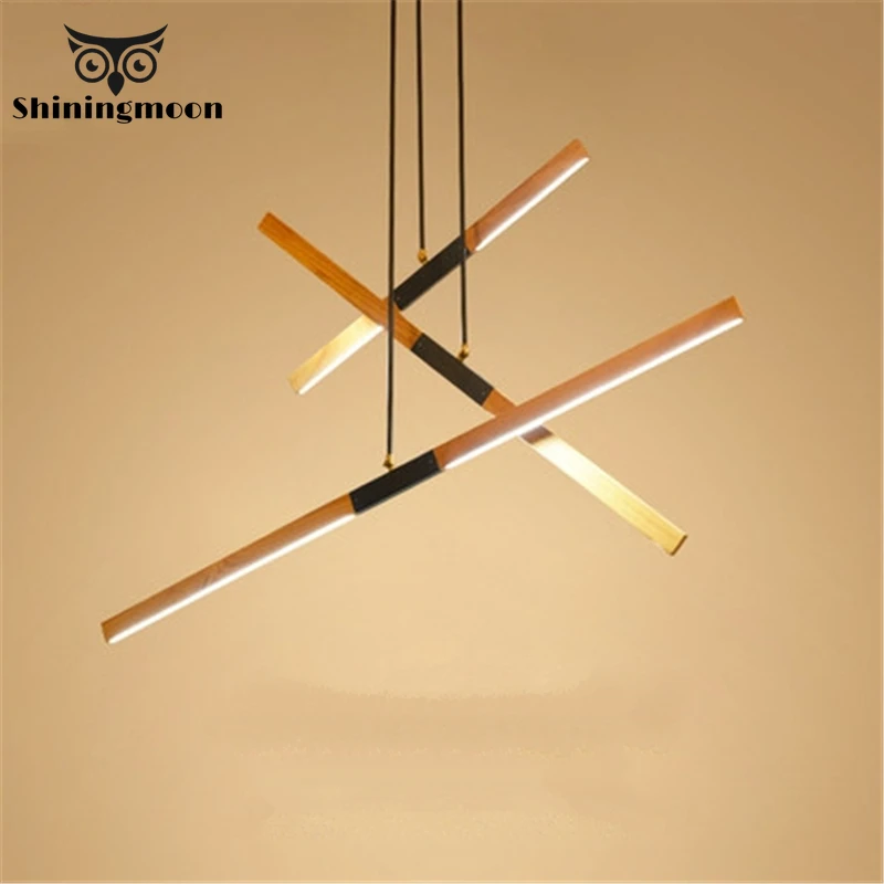 Китайская светодиодная люстра из цельного дерева освещение в стиле ретро