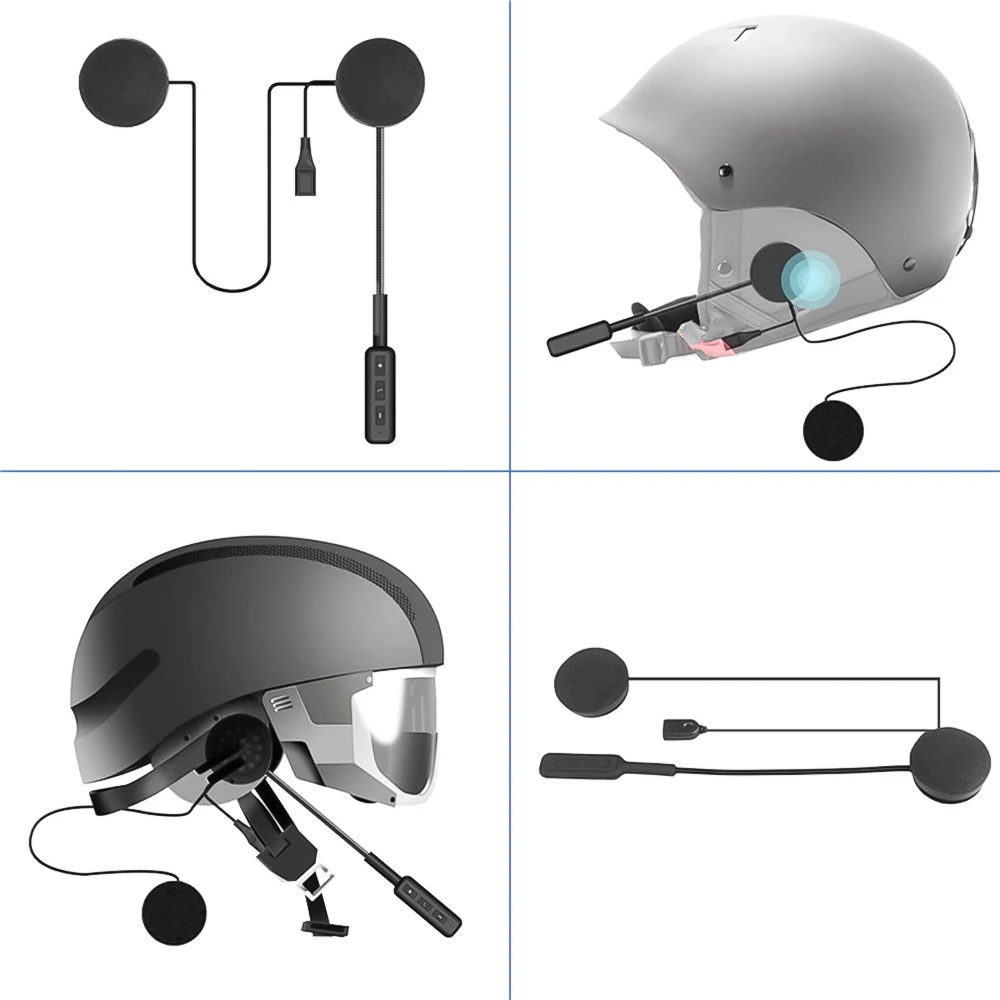 AOSHIKE, новинка, Лидер продаж, Bluetooth 4,1+ EDR, анти-помехи для мотоциклетного шлема, для езды на руках, HD звук, телефонный звонок, бесплатные наушники