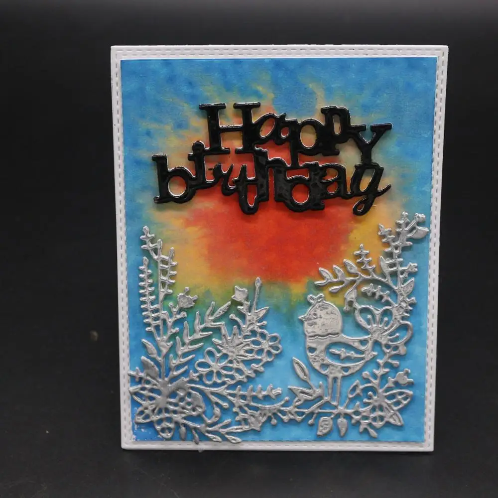 Форма Птица на ветке для вырезания сделай сам принадлежности украшения альбомов