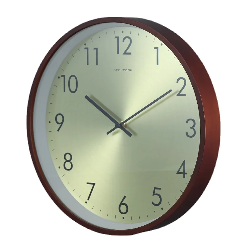 

Simple Nordic Silent Wall Clock Metal Art Modern Design Luxury Gold Wall Clocks Home Office Decor Hanging Bedroom Living Room