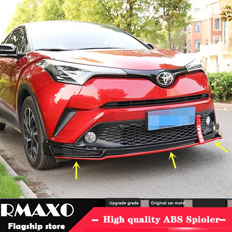 Для Toyota CHR Body kit спойлер 2017 2020 для CH R QC ABS задний передний бампер диффузор защитные