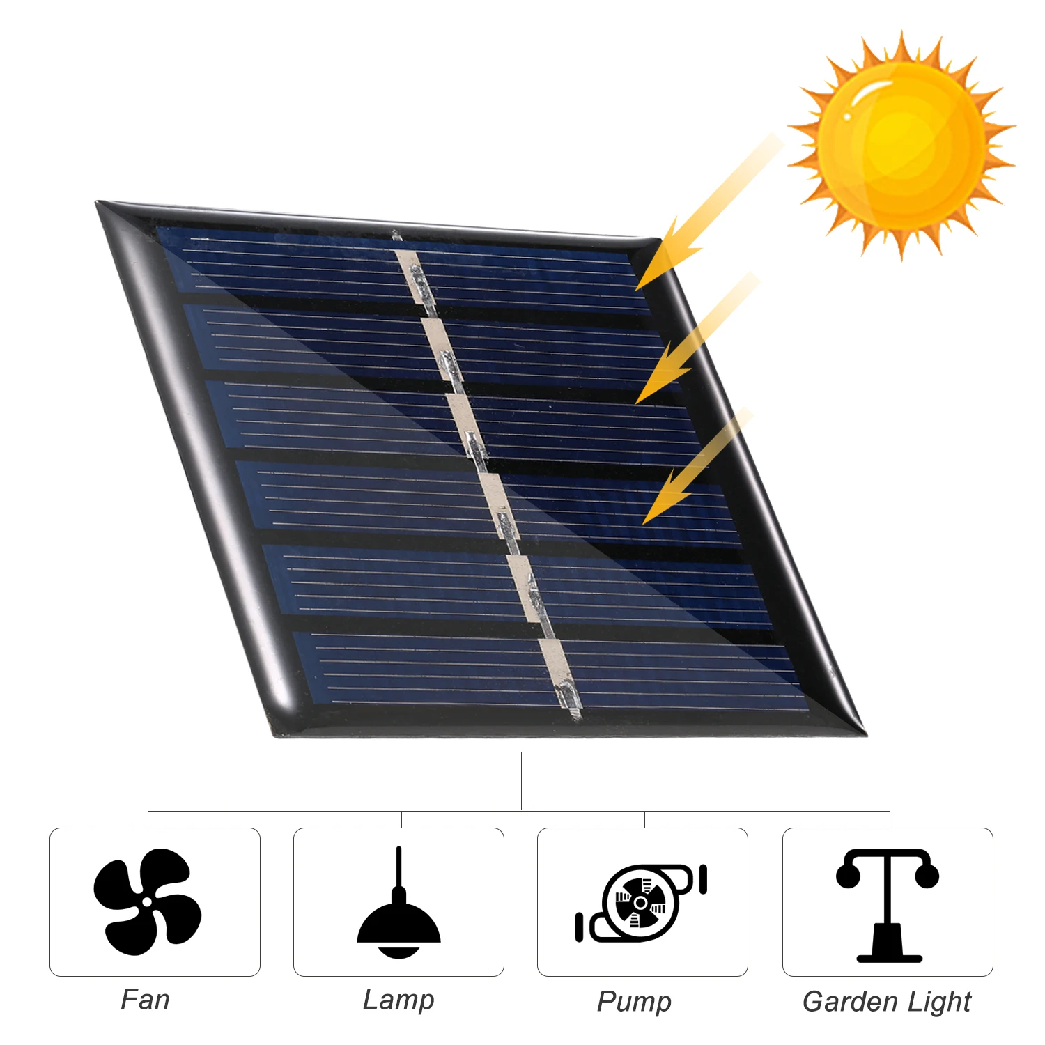 

Водонепроницаемая поликристаллическая солнечная панель для зарядки телефона, 3 в