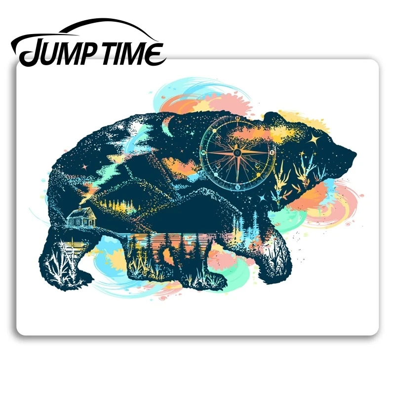 Прыгать время Племенной медведь виниловые Стикеры дикий стикер Америка Чемодан