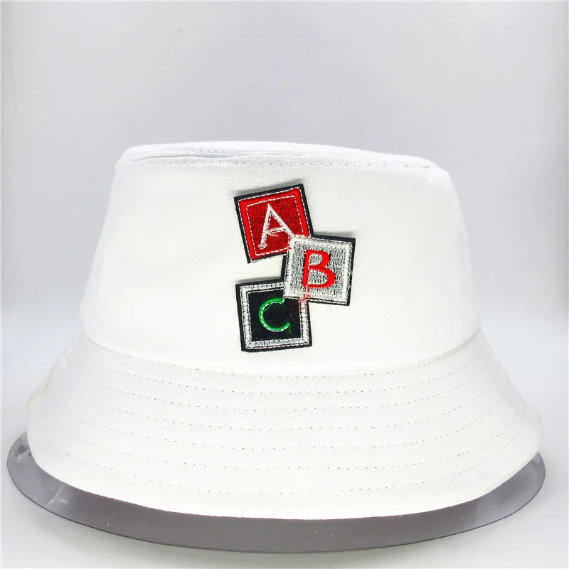 LDSLYJR ABC letter embroidery cotton Bucket Hat Fisherman outdoor travel hat Sun Cap Hats for men and Women 238 | Аксессуары для