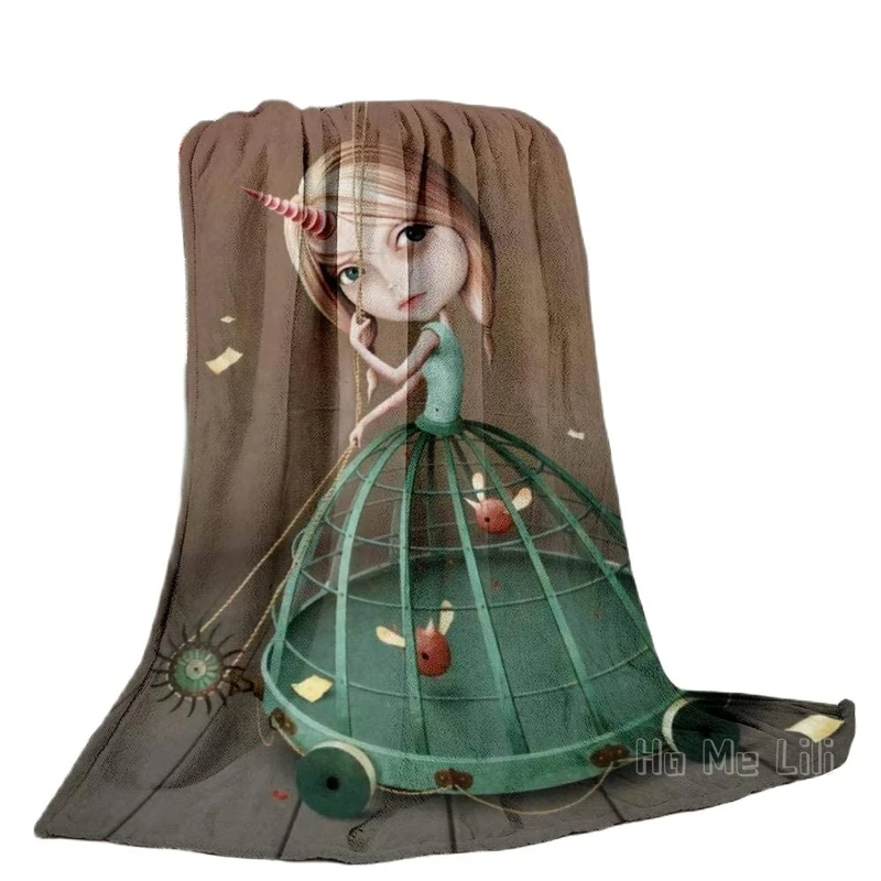 

Мягкое легкое фланелевое одеяло для девочки, для кровати, дивана, стула, путешествий, кемпинга, всесезонный вариант