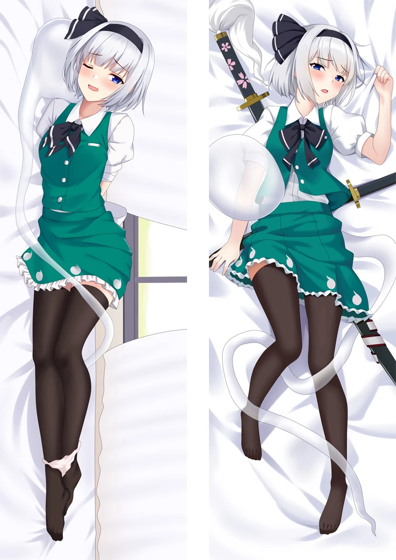

Anime Touhou Project Youmu Konpaku Cosplay Dakimakura Pillow Case Anime Cartoon Kawaii Christmas Gifts
