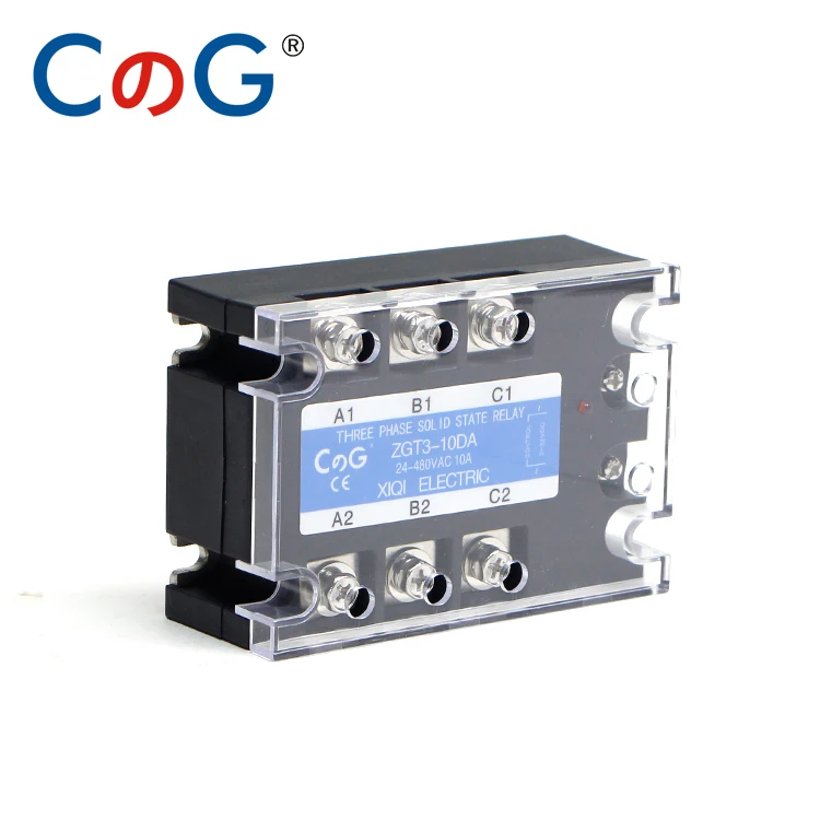 CG 3 фазы 10A 25A 40A DA трехфазный SSR 3-32 В DC контроль 24-480 В AC твердотельное реле SSR AC три DC-AC