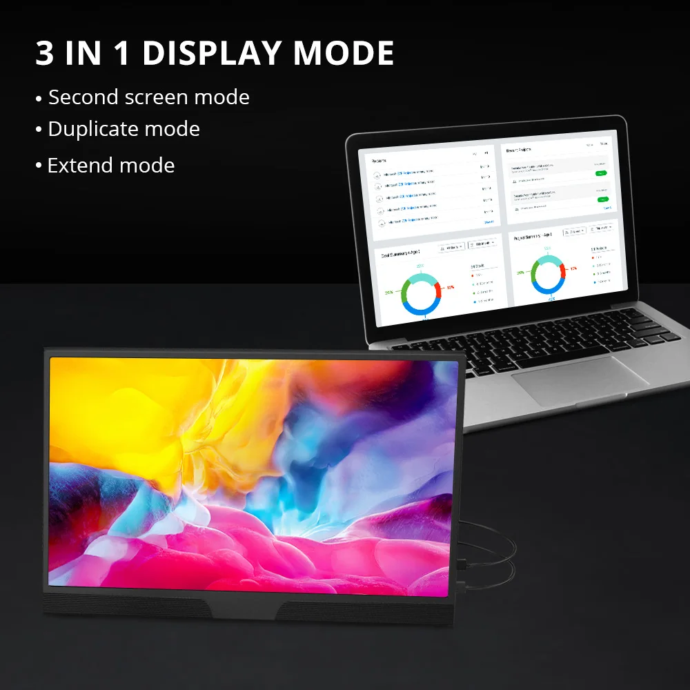 Портативный тонкий монитор UPERFECT 15 6 дюйма 1920X1080 мобильный дисплей узкая рамка