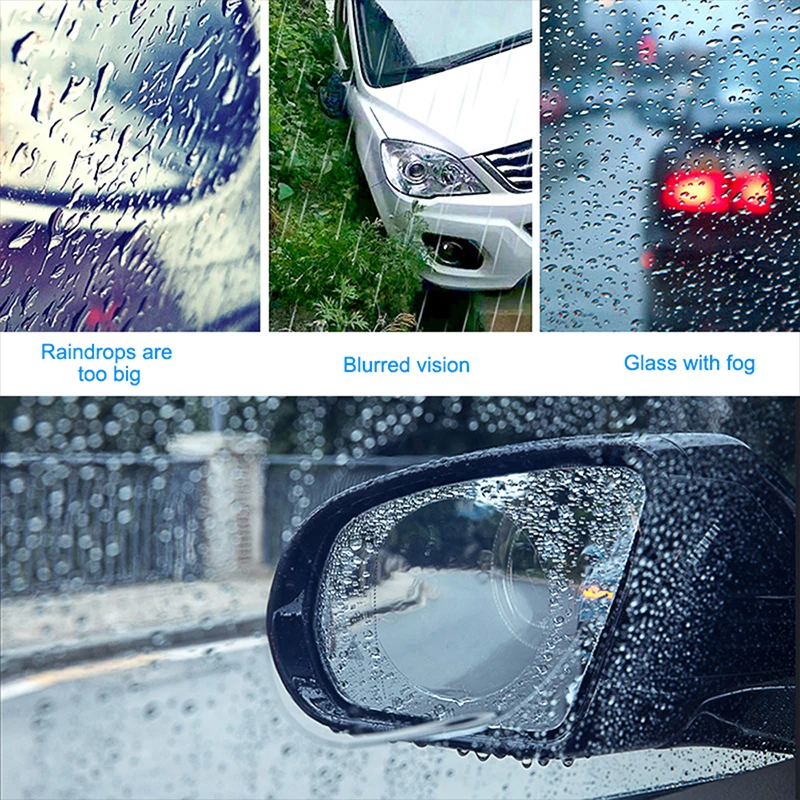 Непромокаемая пленка для зеркала заднего вида 2 шт. Ford Ranger Focus 3 4 Fiesta Mk2 Mk3 Mk4 Mk7