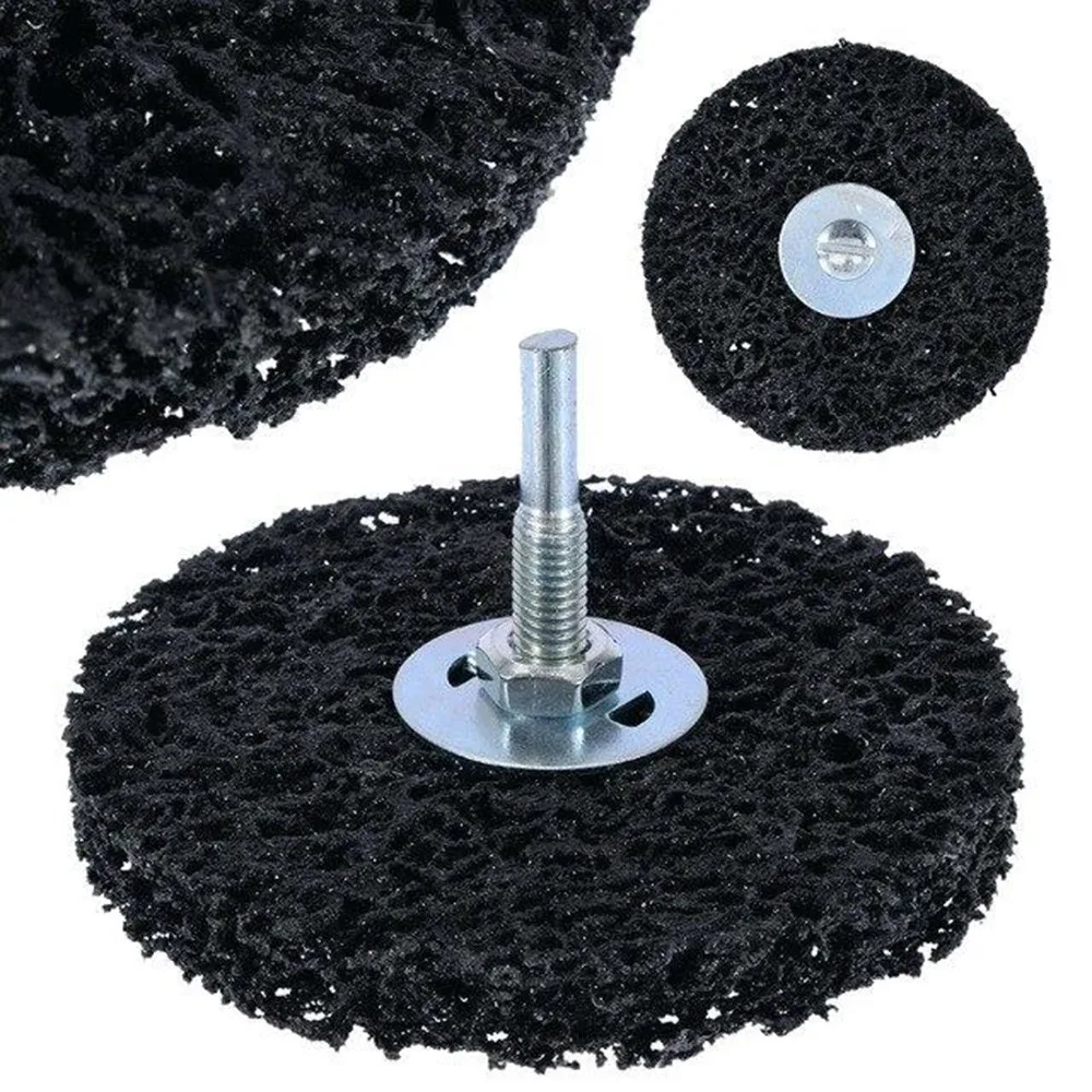 

4pcs 6mm Shank Polishing Disc For Drills 100mm Clean And Strip Disc Rust Paint Welding Spatter Removal 6mm Saws Accessories