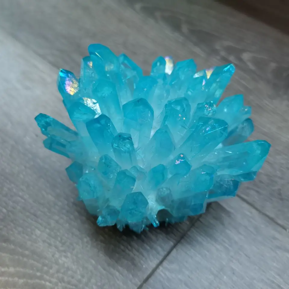 

Natural Clear Quartz Crystal Cluster Electroplating Healing Raw Stone Raw Stone Home Decoration Ornamental Stone