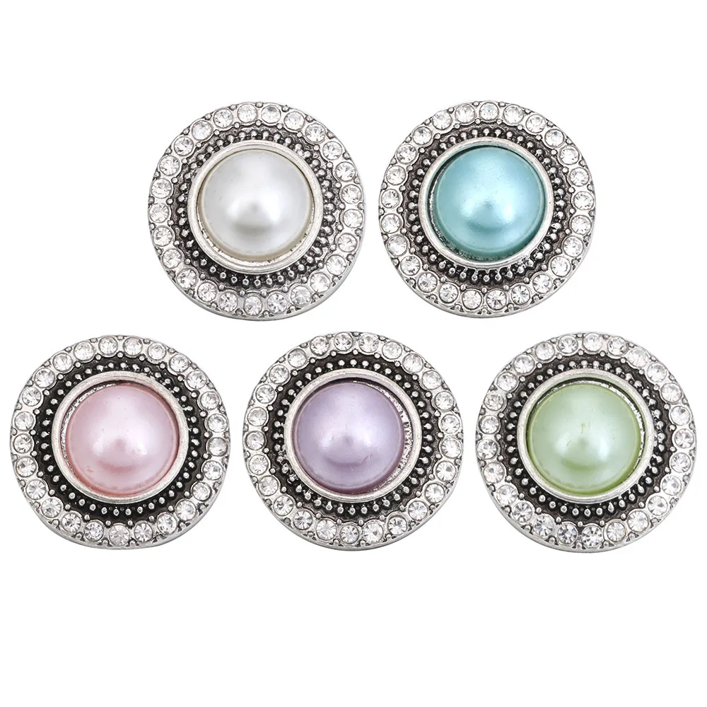 

Защелка для ювелирных изделий, металлическая, со стразами, 20/18 мм, 5 шт./лот