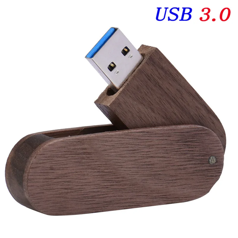 Walnut wood SHANDIAN USB 3,0(10 шт. бесплатный логотип) деревянный портативный USB флеш-накопитель 4 ГБ 8 ГБ 16 ГБ 32 ГБ 64 Гб карта памяти U dick свадебные подарки - Цвет: Walnut wood
