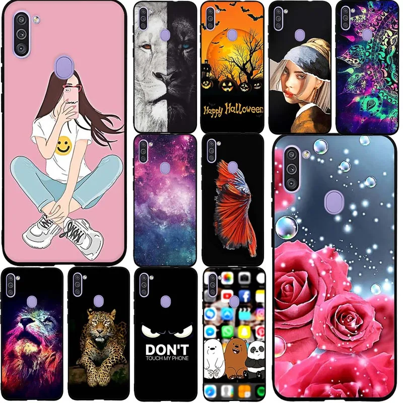 Чехол для Samsung Galaxy A11 M11 SM A115F M115F мягкий силиконовый чехол из ТПУ A 11 M с