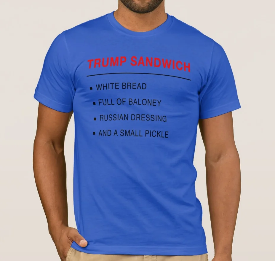 Мужская футболка с изображением белого хлеба Трампа | одежда
