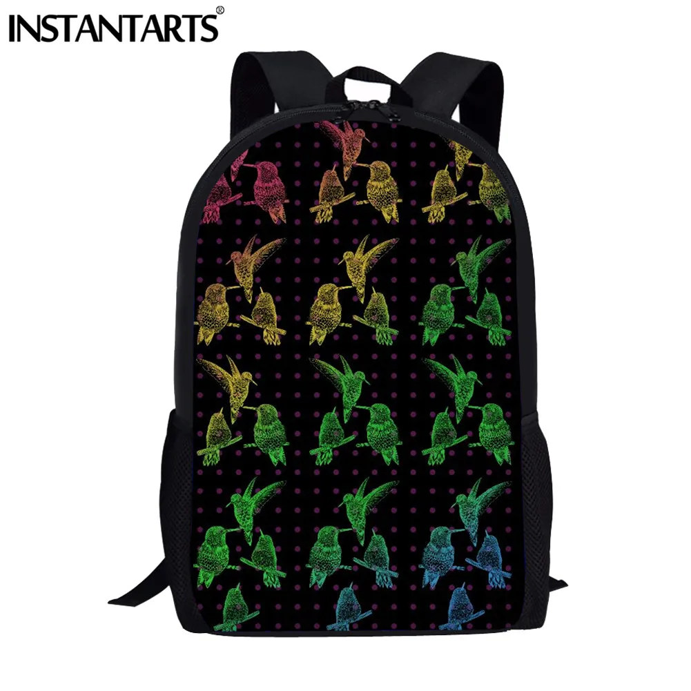 

INSTANTARTS New Cute Gradient Swallow Print School Bags for Teen Girls Boys Primary School Students Backpacks Kids Bookbag