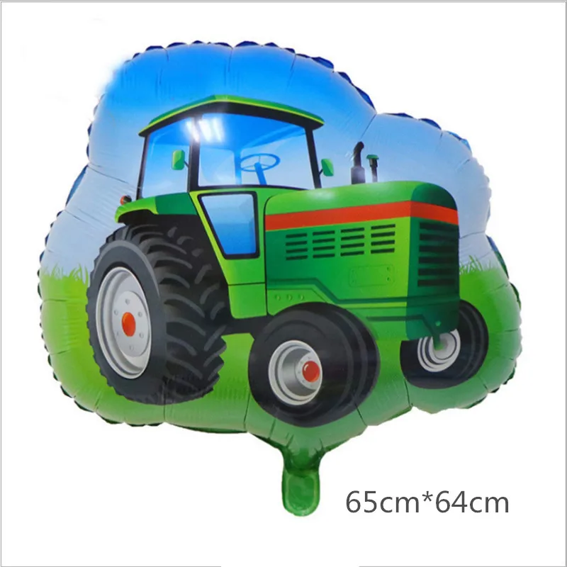 1 шт. мультяшный автомобиль пожарная машина алюминиевая пленка поезд воздушный