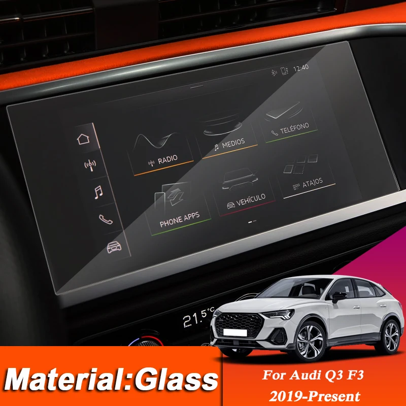 

Car Styling Dashboard GPS Navigation Screen Glass Protective Film Sticker For Audi Q3 F3 2019-Present Control of LCD Screen