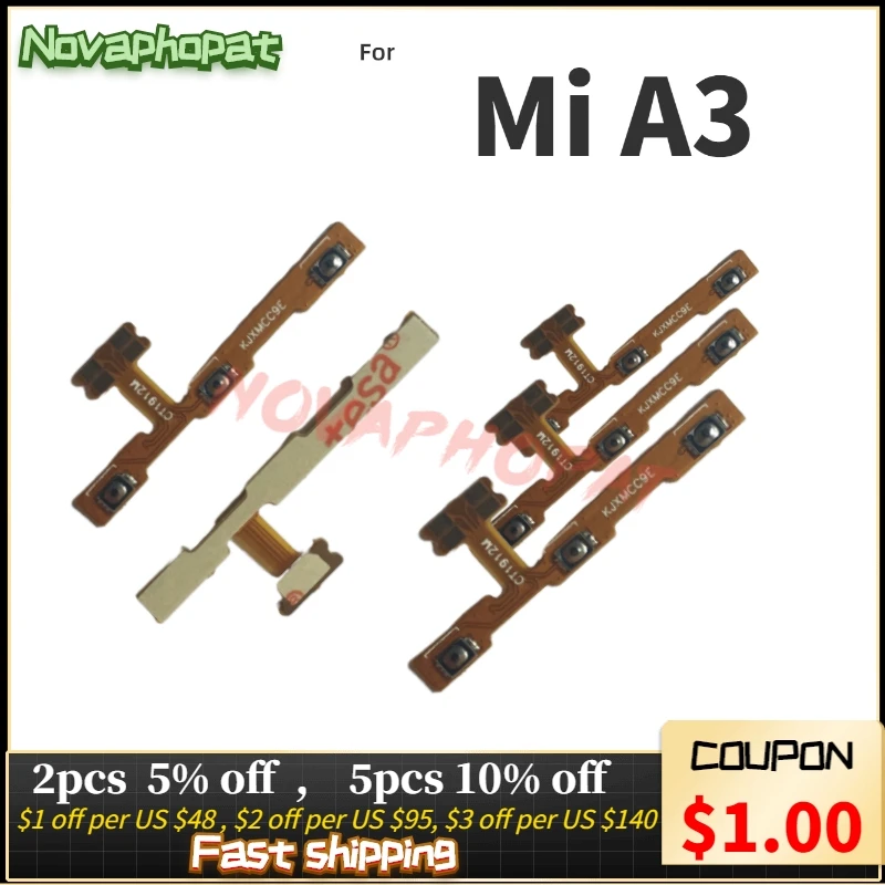 Wyieno 10 шт./лот VFD-720 Кнопка питания лента для Vodafone Smart N9 VFD720 переключатель вкл/выкл гибкий кабель, запчасти для ремонта