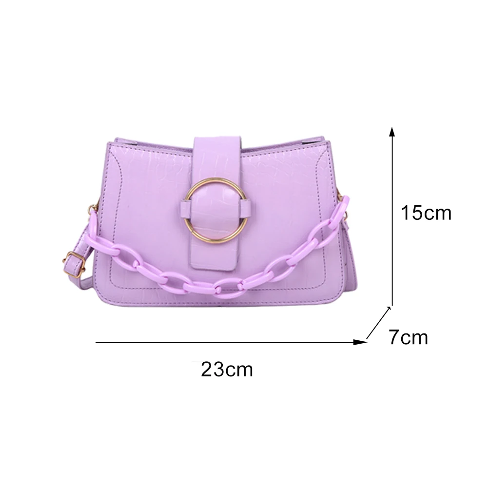 

Chain Design New Mini PU Leather Flap Bags For Women 2020 Summer Lady Shoulder Handbags Female Travel Fashion Cross Body Bag New