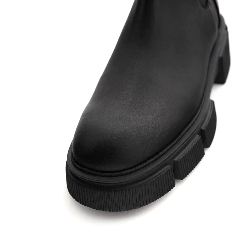 

Z A Women's Boots 2020 Autumn and Winter New chimney Chelsea boots Boots British style thick Bottom Martin boots