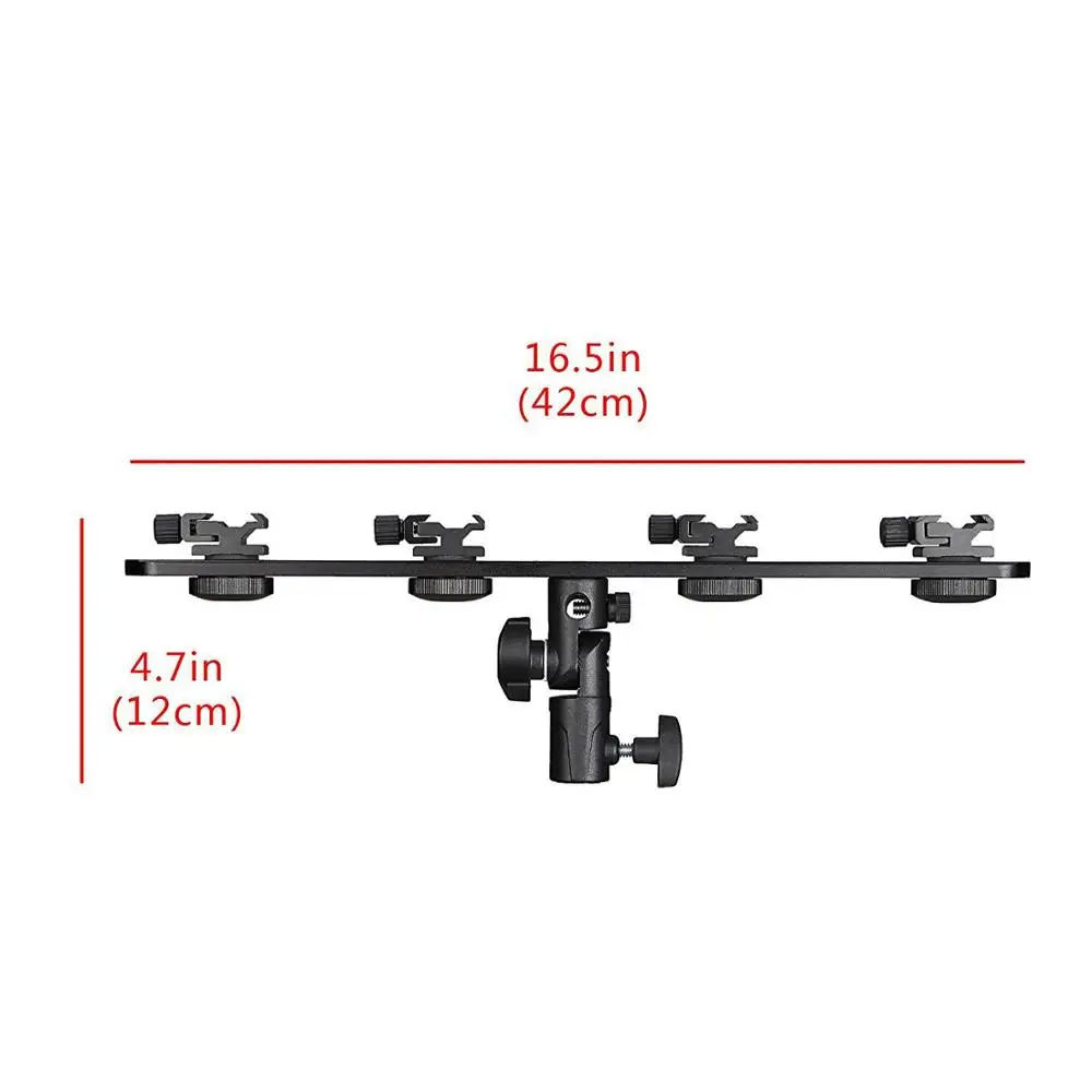 Поворотный кронштейн для вспышки металлический держатель зонта 4 держателя