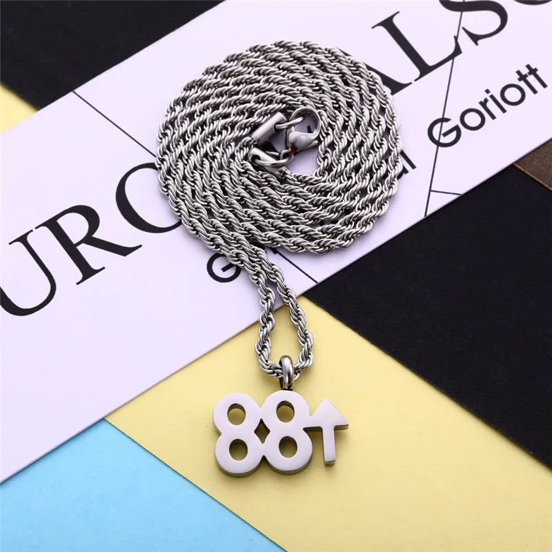 Стильная подвеска из нержавеющей стали 88 Rising для поклонников индонезийской хип-хоп музыки - лучший подарок для рок-музыканта.