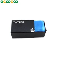 100pcspack tattoo clip cord sleeves machine bags supply disposable covers bags for tattoo machine professional accessory blue