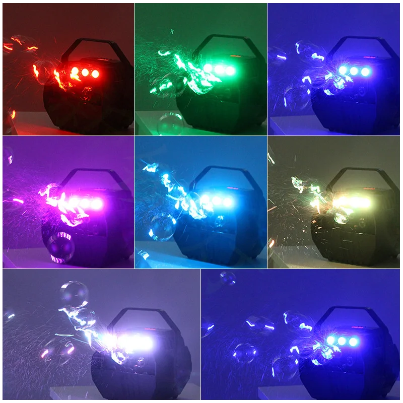 

New 15W LED Lamp Romantic Light Automatic Bubble Machine Remote Control Great for Kids Wedding Birthday Parties AC90-240V