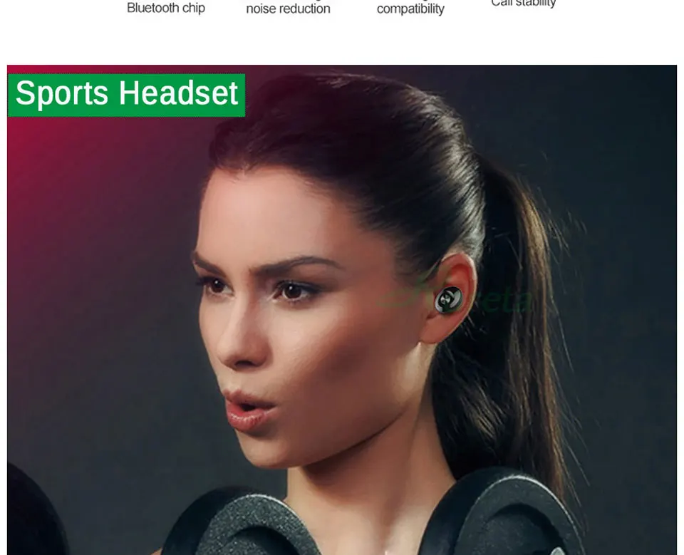 Roreta мини беспроводные наушники Bluetooth 5,0 Громкая связь вызов шумоподавление Гарнитура с затычки в уши для микрофона наушники для iPhone