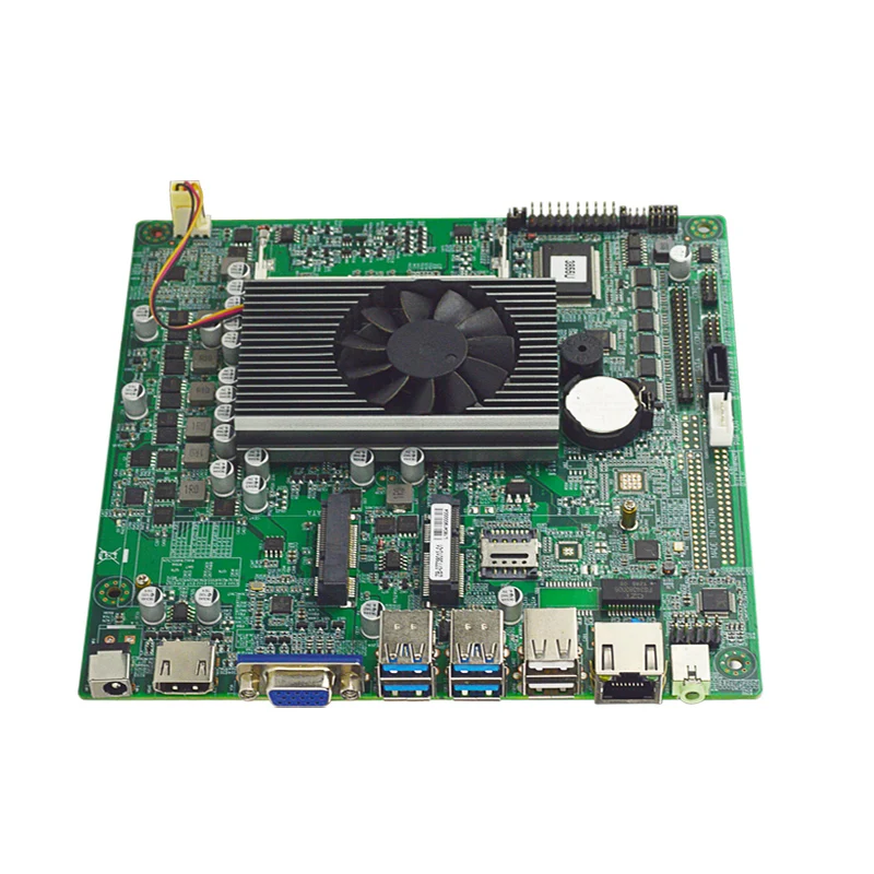 Preise EITX-7380-01 Auf-board Intel 3855U Prozessor Mini Itx Motherboard Mit 1Lan 6USB LVDS Mini Pcie SIM COMS