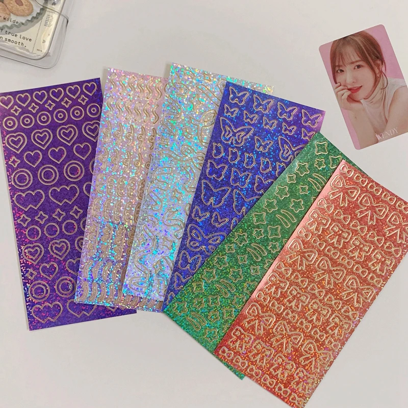 1 шт. Ins горячая лента лазер бабочка настенные стикеры звезды серии декоративные