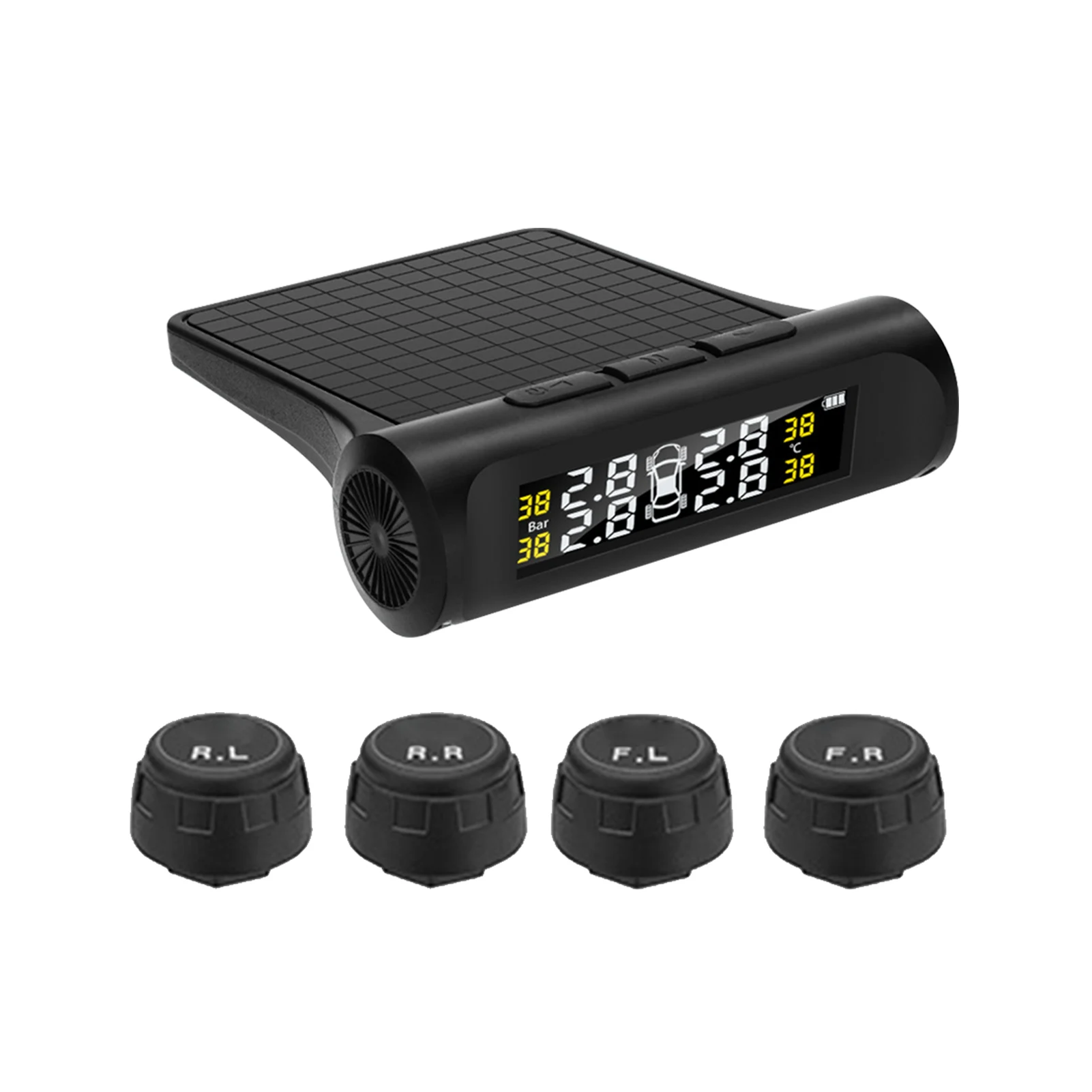 

Accurate Digital Display Temperature Gauge Tire Pressure Monitor Auto Alarm Professional Internal External Sensor Car Wireless