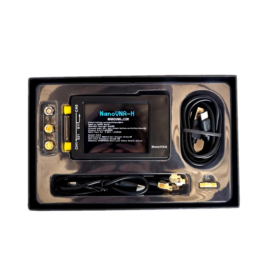 NanoVNA H портативный анализатор цифровой сенсорный экран HF VHF UHF Антенна 50 кГц 900 МГц