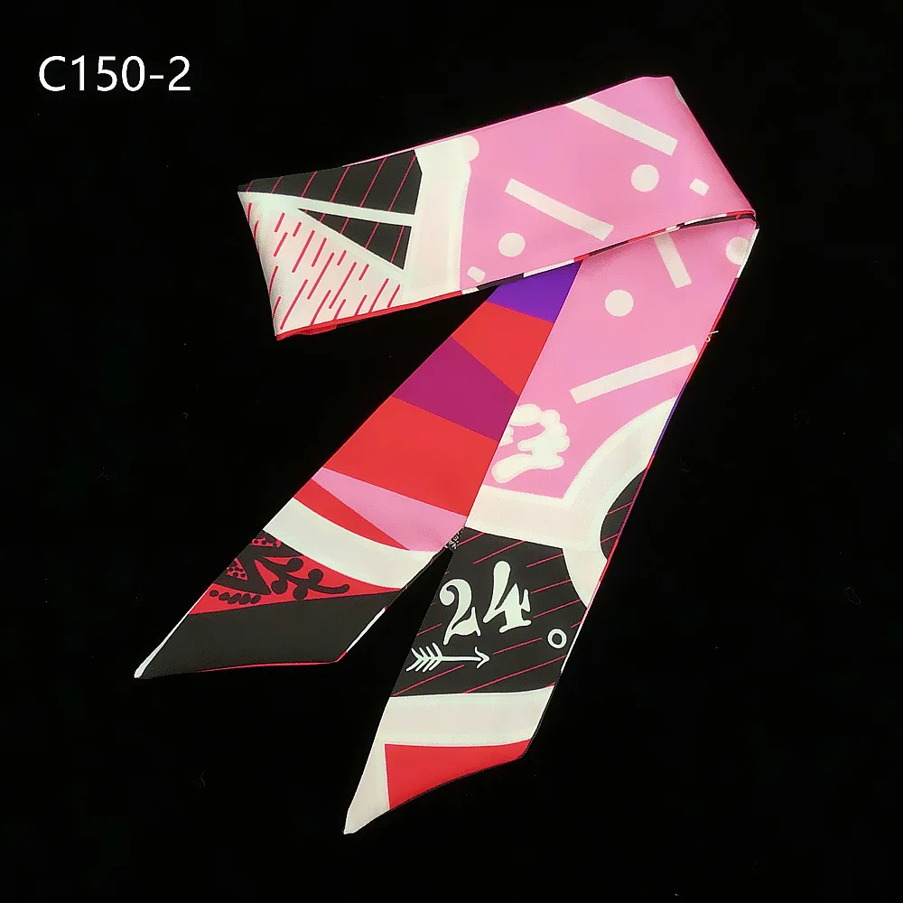 Новинка 2019 маленький тонкий узкий длинный шарф привязанная сумка Женская