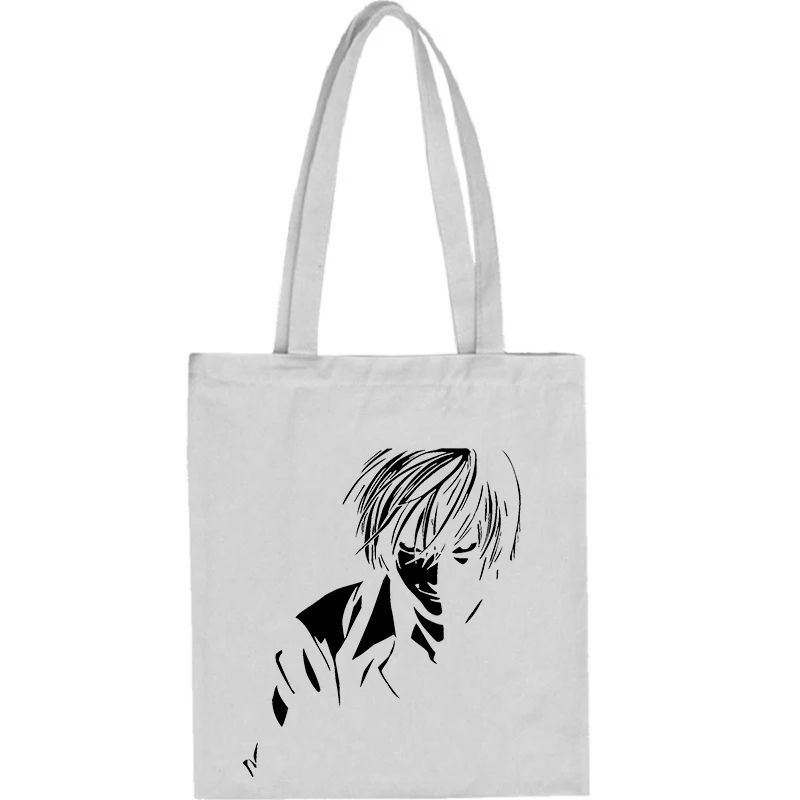 

Death Note Anime Fashion Canvas Bag Shopper Harajuku Goth Top Large Capacity Women's Bags Vintage Handbag Casual Shoulder Bag