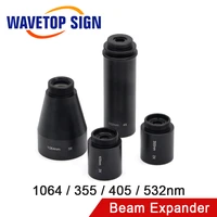wavetopsign 1064nm 355nm 405nm 532nm laser beam expander 2x 12x galvanometer laser marking lenses optics beam expander