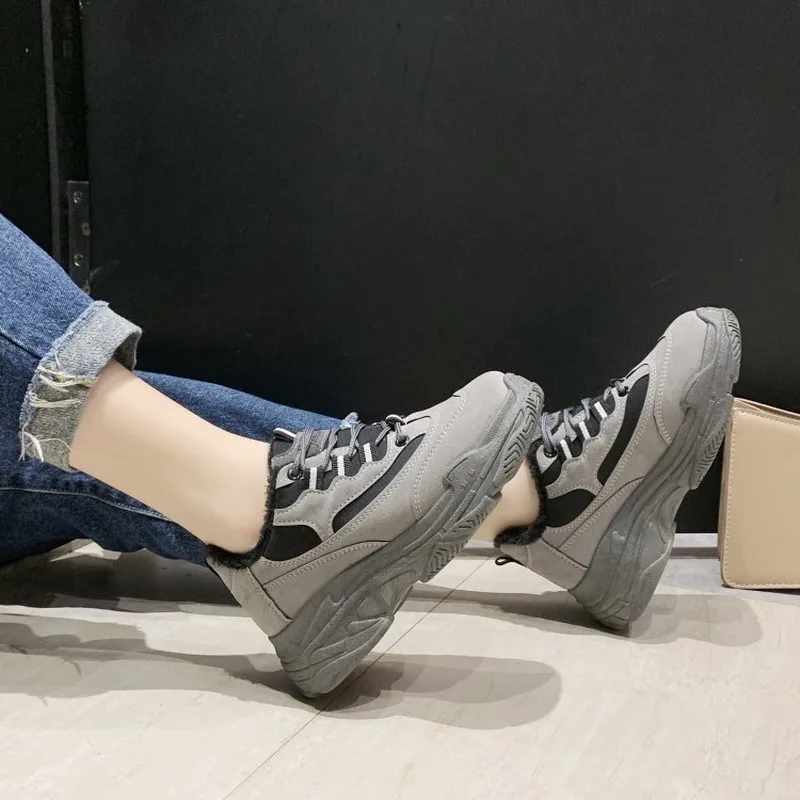 

Spring and summer new trendy female comfortable student sneakers solid color fashion casual wild Casual platform shoes J14-28
