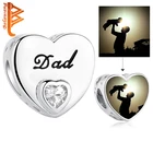 Подвеска из серебра с фианитом, в виде сердца