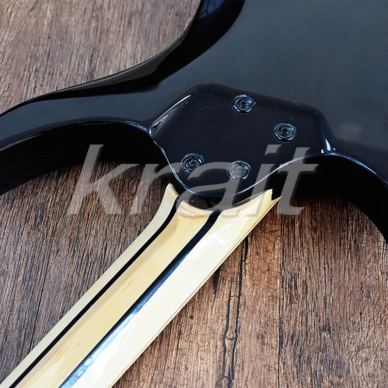 Krait безголовая гитара 6 струн strandberg безголовая электрогитара Ольха тела Пламя клен Топ 5 шт. шеи