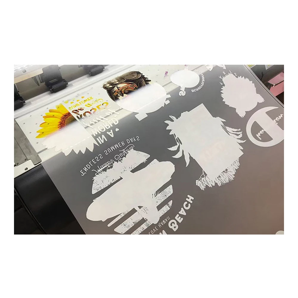 Najtaniej 30*100m A3 DTF PET Folia Zwiajana Matowy Druk Biały Atrament Przenikania Ciepła T-shirt Ubrania Bawełniane Płótno Lniane Poliester Transfer Powded
