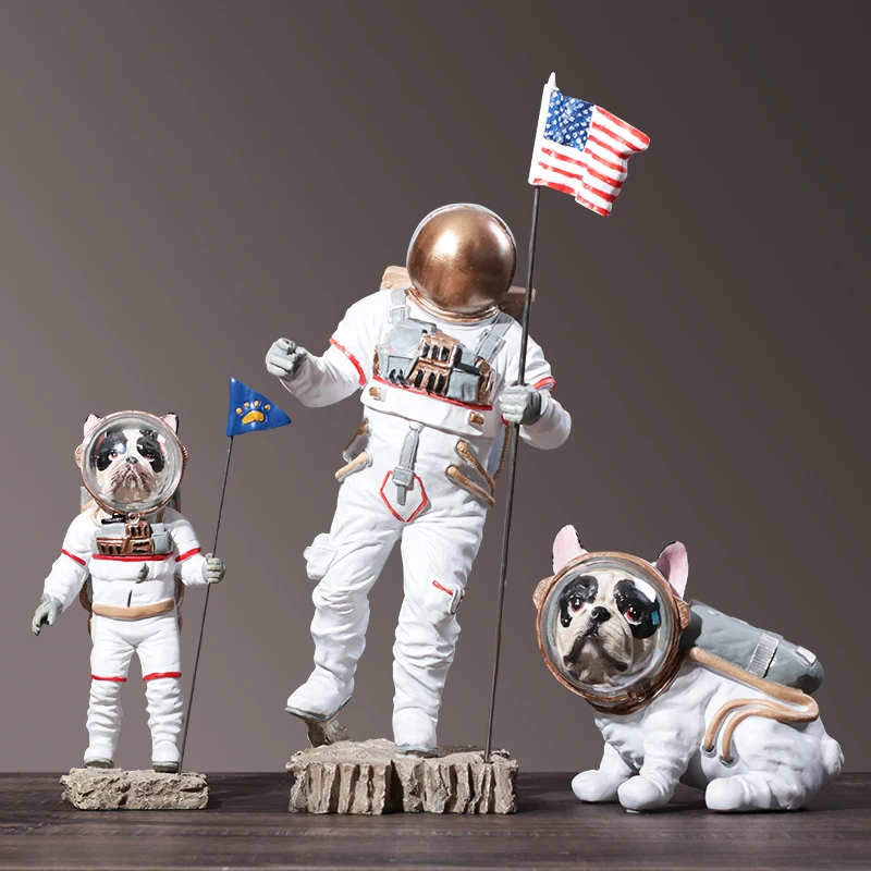 

EUROPEAN CREATIVE GIFTS RESIN ASTRONAUTS ORNAMENTS HOME FURNISHING ROOM TABLE FIGURINES CRAFTS OFFICE DESKTOP STATUES DECORATION