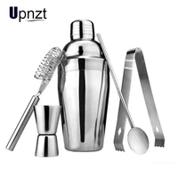 1pc5pcslot 250 750ml stainless steel cocktail shaker mixer wine martini boston shaker for bartender drink party bar tools